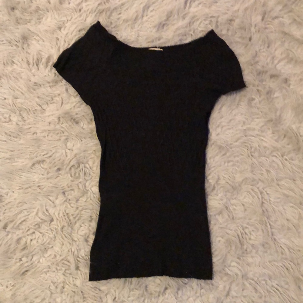 Black Ribbed Agaci Sweater